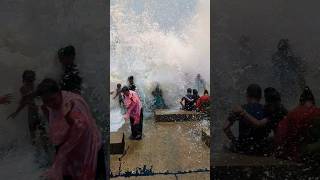 Hurricane Beryl Waves 💔🌊sea viral waves trending shorts [upl. by Suirtemid]