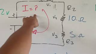 circuito en serie con 3 resistencia [upl. by Oah]