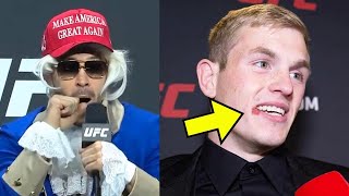 Colby Covington SLAMS Ian Garrys Wife During UFC 296 Press Conference [upl. by Sebbie]