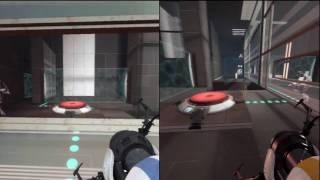 Splitscreen in Portal 2 single PC multiplayer [upl. by Yuzik]