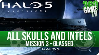 Halo 5 Guardians All Skull and Intel Locations Mission 10 Enemy Lines Collectibles Guide Part 10 [upl. by Saxe475]