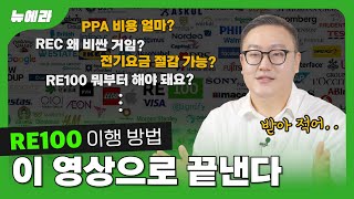 전기요금 아끼면서 빠르게 RE100 달성하는 방법  PPA 비용 분석 REC가 비싼 이유 자가발전의 장점과 한계 RE100 이행 방법까지 싹 다 알랴줌 ✍️ [upl. by Loram153]