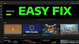How To Fix NVIDIA App Not Working in Windows 11 [upl. by Mcdade]