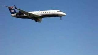 US Airways Express CRJ Landing at DCA [upl. by Oecile444]