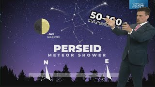 Where to look to see the most meteors tonight  Perseid Meteor Shower 2024 [upl. by Noyr]