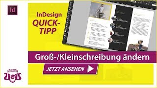 GroßKleinschreibung ändern  InDesign QUICKTIPP [upl. by Asena]