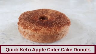 Quick Keto Apple Cider Cake Donuts Nut Free and Gluten Free [upl. by Sansbury763]