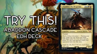 Try This Abaddon the Despoiler Commander Deck Tech  Cascade Value Engine EDH Deck [upl. by Fancie]