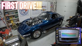 1972 Opel GT  Our First Drive With The EFI 540 Big Block and 871 Blower [upl. by Arlie]