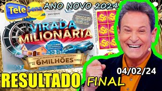 Resultado Final Tele Sena ANO NOVO 🍀 040224 [upl. by Cathleen]