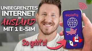 Mobiles Internet mit eSim Karte für USA Kanada und Mexiko  Holafly Nordamerika eSim [upl. by Esli166]