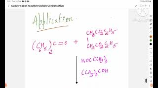 Named Reaction Condensation ReactionPart10 Stobbe CondensationReactionMechanism [upl. by Ardnuasak408]