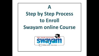 How to enroll Swayam online course [upl. by Wolenik]