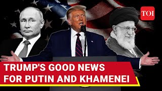 Trumps Bombshell Hint On Putin Khamenei Big Announcement On Russia Iran Sanctions [upl. by Wing]