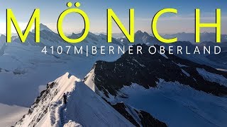 Mönch Besteigung  4107m  Perfekter Solo 4000er mit schmalem Gipfelgrat  Berner Oberland [upl. by Robb821]