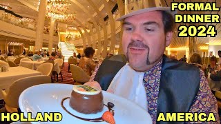 Holland America Formal Dinner CRUISE Food Koningsdam 2024 [upl. by Nyltiak516]