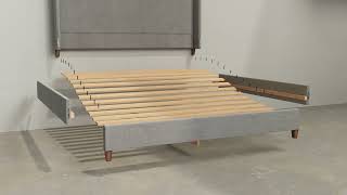 Alaskan King Bed Frame Assembly 2024 [upl. by Noyr]