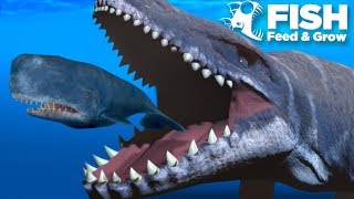 PLAYING AS THE MOSASAUR  Fish Feed Grow [upl. by Atlas278]