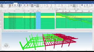 4D BIM Steel Sequence Part 1  Synchro 4D  Primavera P6 [upl. by Aldora761]