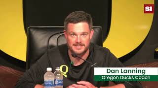 Oregon Ducks Dan Lanning Evaluates Dillon Gabriel Who Makes NCAA History [upl. by Mclain703]