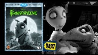 Frankenweenie 3D Best Buy Exclusive Bluray Unboxing  2012 [upl. by Noynek]