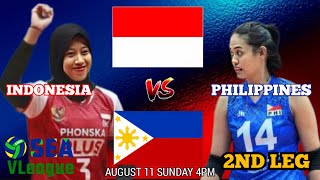 ALAS PILIPINAS vs INDONESIA  SEA VLEAGUE 2024 WOMENS TOURNAMENT LEG 2  LIVESCORE [upl. by Anaes706]