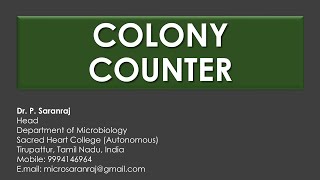 Colony Counter [upl. by Nahtonoj]