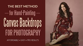 How to Paint a Canvas Backdrop BEST METHOD for Photography [upl. by Blinni]