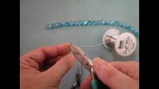 Crystal and Wire Necklace Tutorial [upl. by Reseda838]