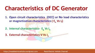 DC generator CharacteristicsOCCinternal and external characteristics [upl. by Firooc302]