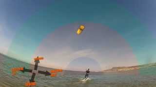 Kitesurfing lesson how to water start [upl. by Mackey]