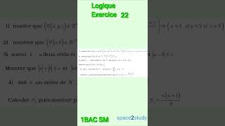 Exercice 22 Logique 1BACSM Maths [upl. by Klute600]