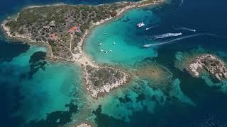 Aerial view of the Sithonia Peninsula [upl. by Caswell]