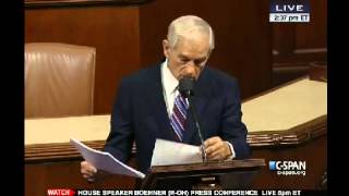 Ron Pauls Congressional Farewell Speech  CSPAN 11142012 [upl. by Hillman]