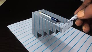 Drawing 3D Stairs In A Hole 🕳️ [upl. by Farrel]