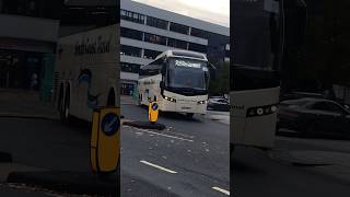 Here is a South Coast Travels coach leaving Southampton Central RR Bays [upl. by Miharbi]