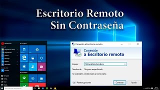 Escritorio remoto en Windows 10 sin necesidad de contraseña [upl. by Driscoll]