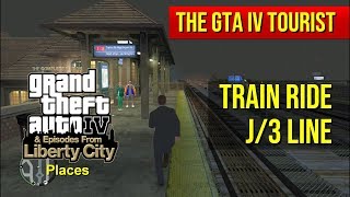 The GTA IV Tourist Night Train Ride and Stations Tour J3 red line  Part 4 of 4  60fps [upl. by Leelaj795]