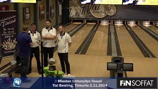 Miesten liittomyllyn finaali TIXI Bowling Tikkurila 2112014 [upl. by Curr638]