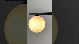 LUSTRE PENDENTE JABUTICABA COM 3 GLOBOS DE VIDRO LUMINÁRIA MODERNA PARA SALA DE JANTAR lustre [upl. by Akemat]