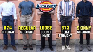 COMPLETE Guide To Dickies Work Pants  Which Fit Is Best 874 873 Double Knee Cargo Skinny [upl. by Chace]