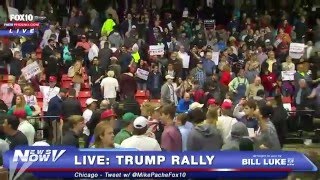 Donald Trump Protesters Shut Down Chicago Rally  FNN [upl. by Vento520]