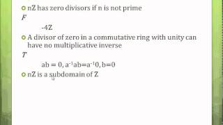 Modern Algebra Abstract Algebra Made Easy  Part 11  Integral Domains [upl. by Aniri]