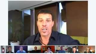 Tony Robbins First Google Hangout  Breakthrough [upl. by Roselin]