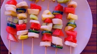 Recettefacile chefnoune brochettes de fruits [upl. by Daenis447]