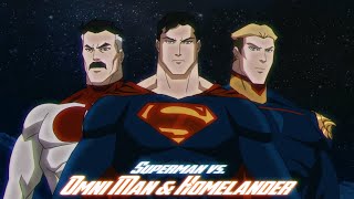 SUPERMAN vs OMNI MANHOMELANDER  Full Animation [upl. by Ellatsyrc]