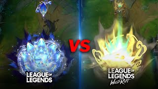 Porcelain Protector Aurelion Sol VS Lunar Guardian Aurelion Sol  Skin Comparison  LOL PC Wildrift [upl. by Tamas805]