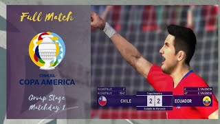 PES 2018  Chile vs Ecuador  Copa America Group CMatchday 1  Gembox Patch 2021  PS3 [upl. by Inad]