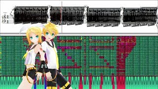 Black Score Vocaloid  The AntiChlorobenzene 81 Million Notes  Black MIDI  No Lag [upl. by Alana447]