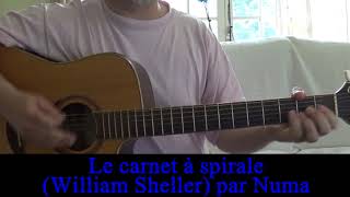 Le carnet à spirale  William Sheller  cover guitare voix 1976 [upl. by Lichter]